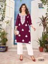Nawab Pro By Blue Hills Side Cut Lucknowi Work Rayon Kurtis Wholesale Shop In Surat

